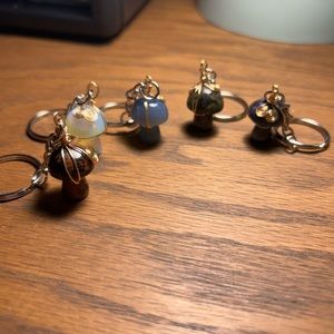 Mushroom keychains